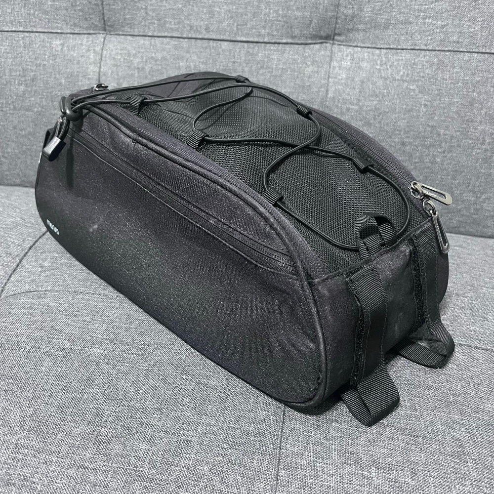 Masiso Panier Bike Bag Black Rear Multi Function Rear Mount Cargo Mount 7 Pocket